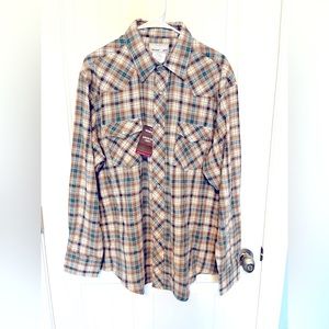 Wrangler Flannel Pearl Snap Shirt